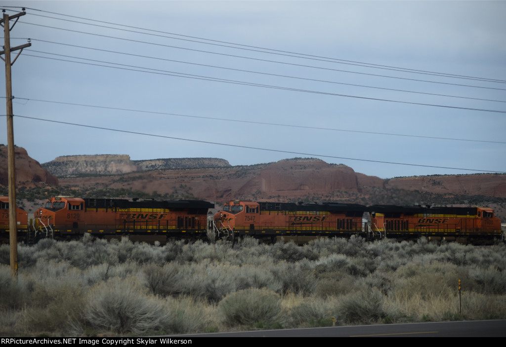 BNSF 7547 and 8129